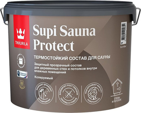 Термостойкий состав для сауны Tikkurila Supi Sauna Protect