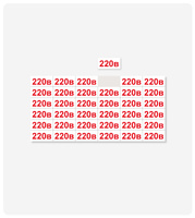 Табличка "220В" 16x33 мм, самоклеящаяся пленка