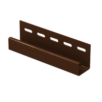J-профиль 3 м Коричневый Ю-Пласт