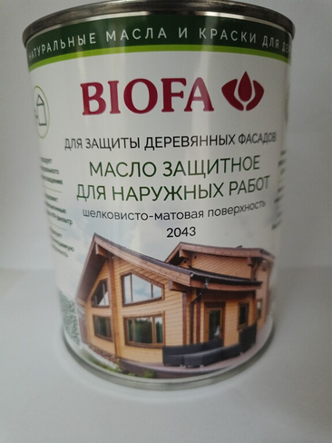 Масло для дерева для наружных работ Biofa 1 л