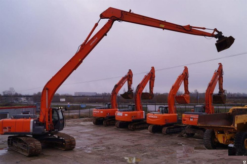 Аренда гусеничного экскаватора HITACHI ZX 200 LONG REACH