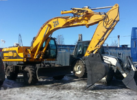 Аренда экскаватора колесного JCB JS 160W