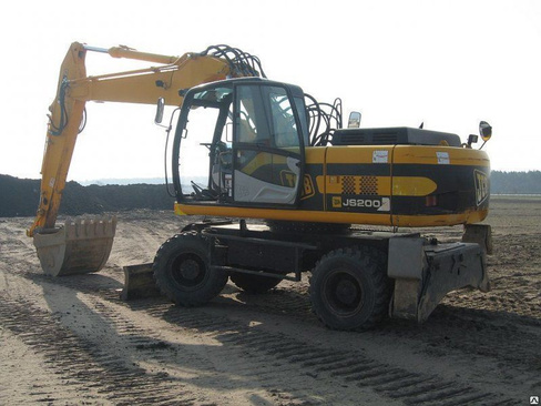 Аренда экскаватора колесного JCB JS 200W