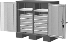 Шкаф для оснастки и инструмента ШИ-41002