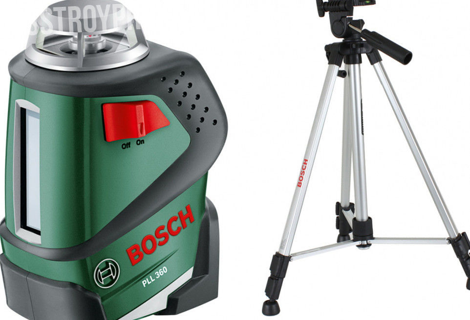 Лазерный нивелир 360. Нивелир бош PLL 360. Bosch PLL 360 Set. Нивелир PLL 360 Bosch со штативом. Лазерный нивелир со штативом Bosch PLL 360 Set 0.603.663.001.