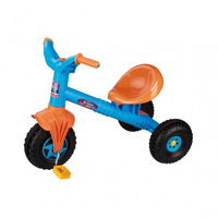 Велосипед детский 3-колесный пластм. Ветерок голубой с оранж. М5247