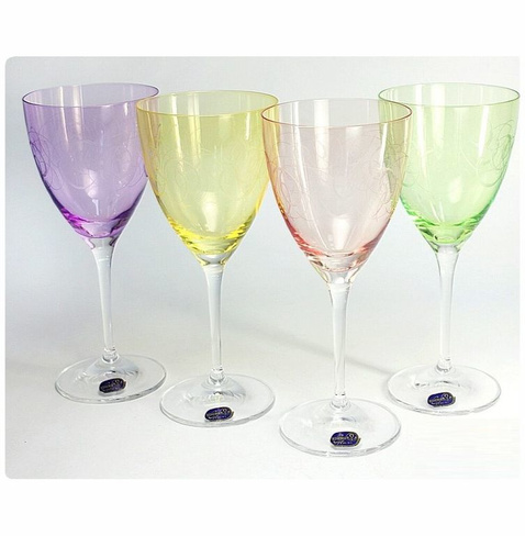 Набор бокалов стекло Bohemia 4 шт Клейт Fantasy 250 мл для вина