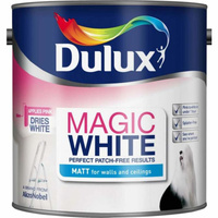 Краска dulux magic white для потолков, бриллиантовая белая матовая 5 л