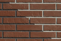 Клинкерная фасадная плитка имитация кирпича цвет Braun Schieferstruktur ABC Klinkergruppe