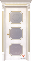 Дверь межкомнатная остекленная Imperial Неаполь