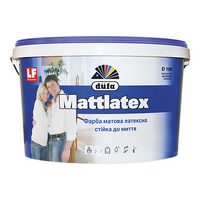 Краска латексная Dufa Mattlatex D100 для влажных помещений, белая, 2,5 л