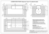 Установка многоступенчатой очистки Евролос ГРУНТ 6, 3000x1200x1700