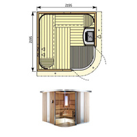 Сауна S2222KL ольха (печь KV90SE )