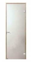 Стеклянная дверь для бани STG 9x19 прозрачное (1 отверстие)