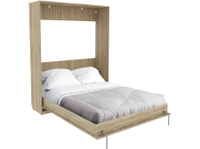 Двуспальная кровать Мерлен Люкс Дуб Сонома, 140х200 см