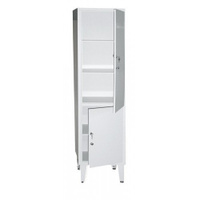 Шкаф 1-створчатый, 2-дверный (двери – металл) 435х400х1605 мм