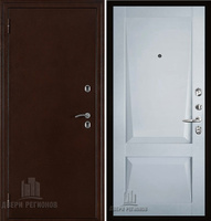 Дверь входная уличная Термо 3,антик медь, панель-perfecto светло-серый