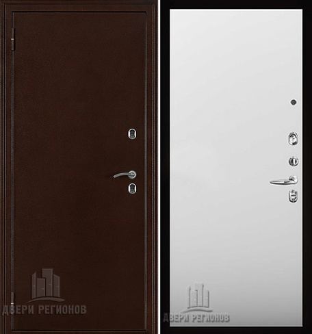 Дверь входная уличная Термо 3,антик медь, панель- aurum манхеттен(св-серый)