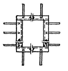 Деталь закладная стальная для фундаментов МН762-2 серия 1.400-15.B1.720-73