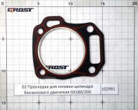 Прокладка для головки цилиндра бензинового двигателя GX160/200