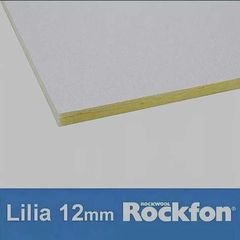 Потолочная панель Rockfon LILIA 15 Board(белая гладкая) 0,6*0,6