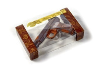 Шоколад фигурный набор 122 Пистолет с патронами в пластиковой упаковке