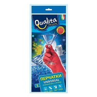 Перчатки Qualita Universal, 1 пара, размер S, цвет красный
