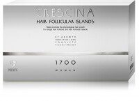 Crescina - Комплекс для женщин Follicular Islands 1700 (лосьон для стимуляции роста волос №10 + лосьон против выпадения