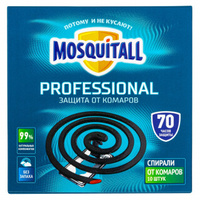 Mosquitall (Москитол) "Профессиональная защита" спирали от комаров (без запаха) (70 часов), 10 шт