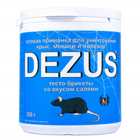 Dezus (Дезус) приманка от грызунов, крыс и мышей (тесто-брикеты) (салями), 300 г