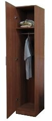 Шкаф-гардероб однодверный ЛДСП, в обкладе МДФ, 0.5х0.6х2.1м