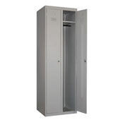 Шкаф 2-х дверный, МК окрас серый, 850х385х1850