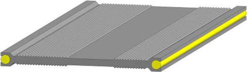 Гидроизоляционная шпонка со специальным профилем ВК-100 (П) комбинированная
