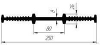 Гидроизоляционная шпонка со специальным профилем ЦР-250/8 (Р) для гидротехн