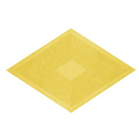 Вибролитая Тротуарная плитка 190х330 Ромб желтая