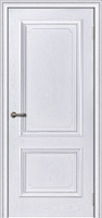 Межкомнатная дверь Тандор Бергамо-6 ДГ эмаль серебро шпон дуба