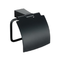 Держатель туалетной бумаги Fixsen Trend с крышкой, черный (FX-97810)