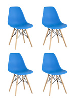 Стул Style DSW циан x4 Комплект из четырех стульев Stool Group Style DSW ци