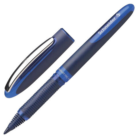 Ручка-роллер SCHNEIDER One Business СИНЯЯ корпус темно-синий узел 08 мм линия письма 06 мм 183003