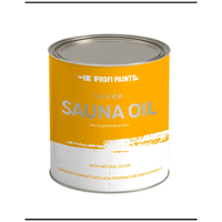 Масло PROFIPAINTS Масло для дерева износостойкое для бань и саун ProfiPaints Silver Sauna Oil, черный, 0.9 л
