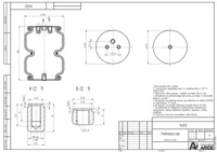 Пневмоподушка (сильфон двойной закрытый) 160D2