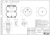 Пневмоподушка (сильфон двойной закрытый) 180D2