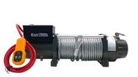 Лебедка Electric Winch GRIZZLY G-1 12v 5443 кг. Стальной трос