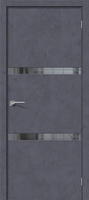 Дверь межкомнатная Эльпорта Порта-55 4AF Graphite Art Mirox Grey