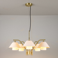 Подвесной свет-к Original BTC Oxford Double Chandelier Light, Satin Brass