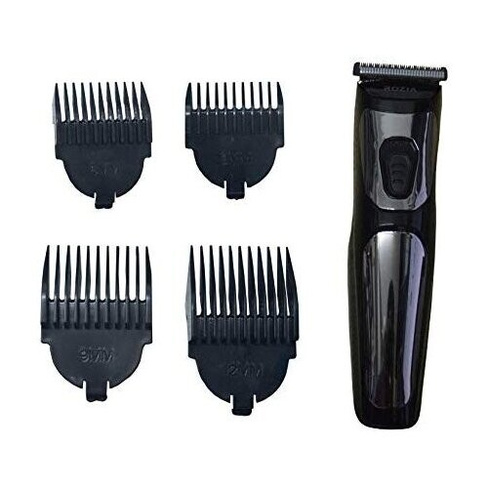 Профессиональная машинка для стрижки волос Rozia Pro, Триммер для бороды и усов RoziaPro, для мужчин, уход, с LED дисп