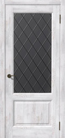 Межкомнатная дверь Лира - Ель альпийская 600*2000 плотно остеклённое