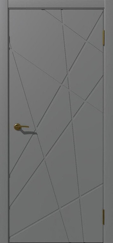Межкомнатная дверь Риф - Soft_Touch серый 600*2000