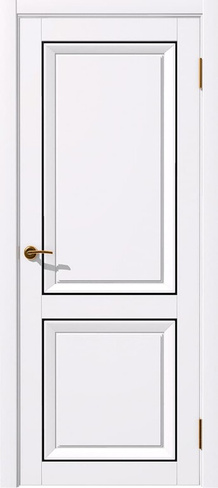 Межкомнатная дверь Бета - Soft_Touch белый 600*2000 плотно глухое