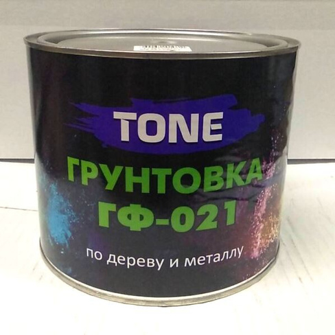 Грунтовка TONE ГФ 021 по дереву и металлу серая, красно- коричневая 1,8 кг